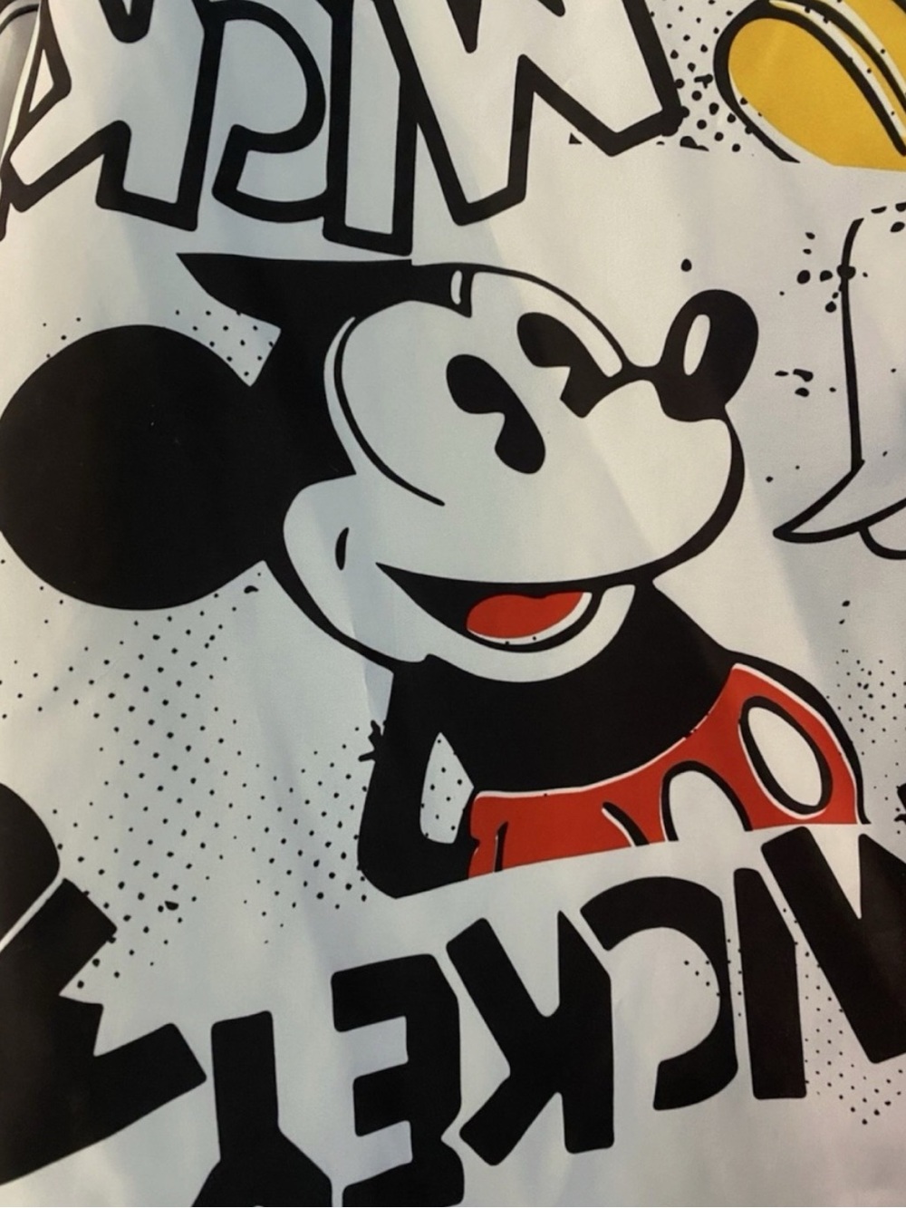 DISNEY Mickey Mouse Comic Strip Pullover Rain Jacket in White/Black Size 2X - Picture 10 of 14